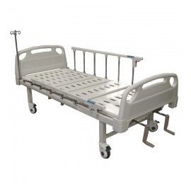 Cama de Hospital Manual de 2 Manivelas y 3 Posiciones en Acero Epoxy y Plástico para Capacidad Máxima de 220 kg - Medimetrics