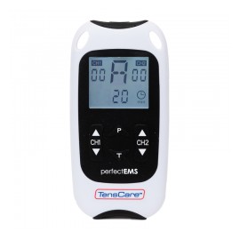 Electroestimulador TENS + EMS Portátil de 2 Canales Independientes con 8 Programas EMS y 6 Programas TENS - TensCare