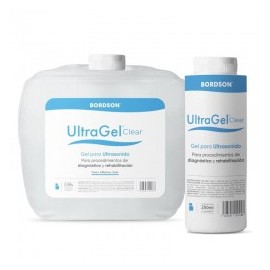 Gel Conductor para Ultrasonido Terapéutico Hipoalergénico sin Color con Aplicador de 250 ml - Bordson