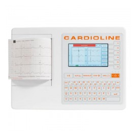Electrocardiógrafo Portátil Cardioline ECG 100S de 12 Derivaciones con Batería Recargable y Conexión a la EasyApp - CARDIOLINE